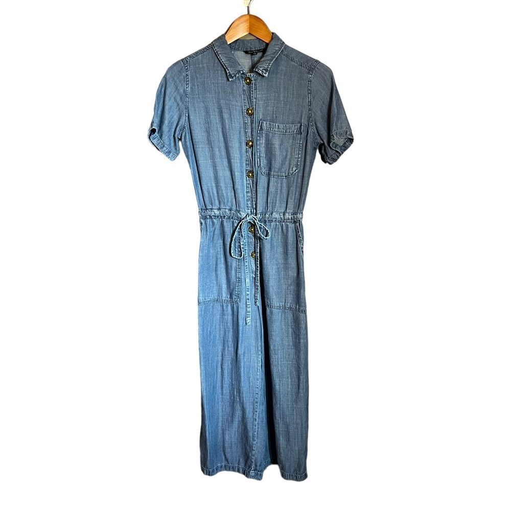 ‎Velvet heart chambray jumpsuit. Size xs